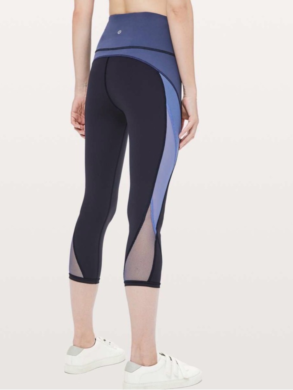 lululemon color me ombre crop 21” in midnight navy /Gatsby blue/visto blue